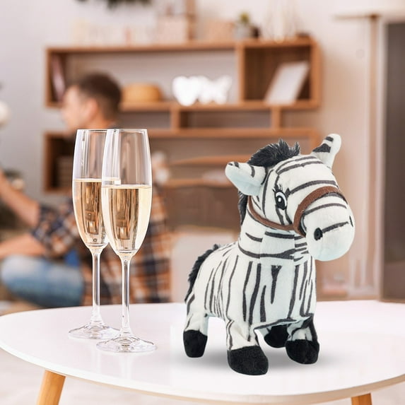 Animated Plush Horse with Motorized Movement - Realistic Motion & Sound Interactive Animal Figure, Soothing Effects for Calming Display and Home Decor