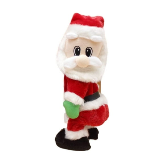 Animated Santa Claus Decoration Music Oscillating Butt Dancing Figure For Christmas Party Home Office Hotel Decor 12.99 Inches 1.05 Lb 1Pcs