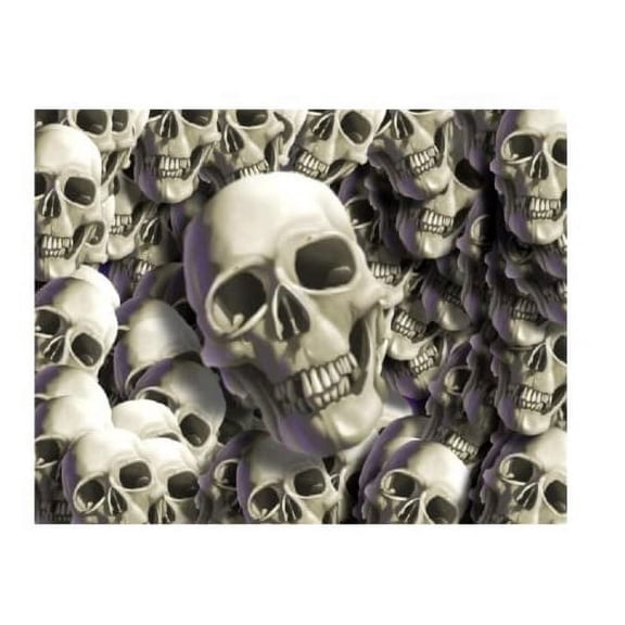 Animated Skulls Edible Cake Topper (2 Border Strips (4x10)) 3 Strips 2.5x10 inchs on size