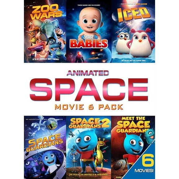 Animated Space (adventure Movie 6 Pack) (DVD), Wownow Entertainment, Kids & Family
