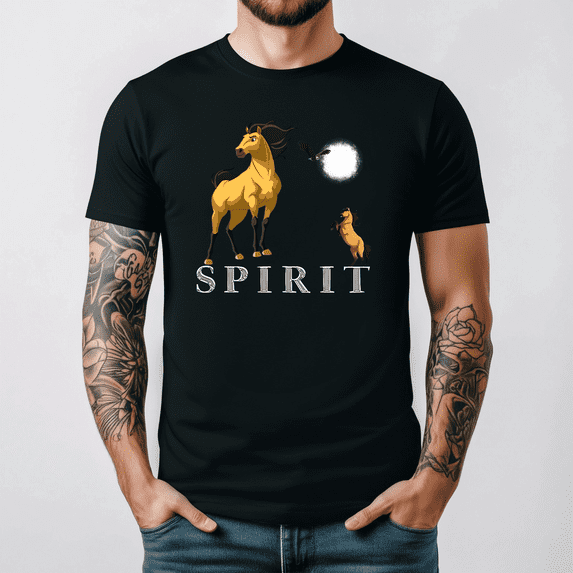 Animated Spirit Horses Of The Cimarron Movie Tribute Graphic T-Shirt V18785 S- 5XL