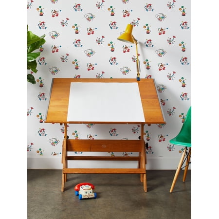 Animated Toys Removable Vinyl Wallpaper By Fisher-Price - White