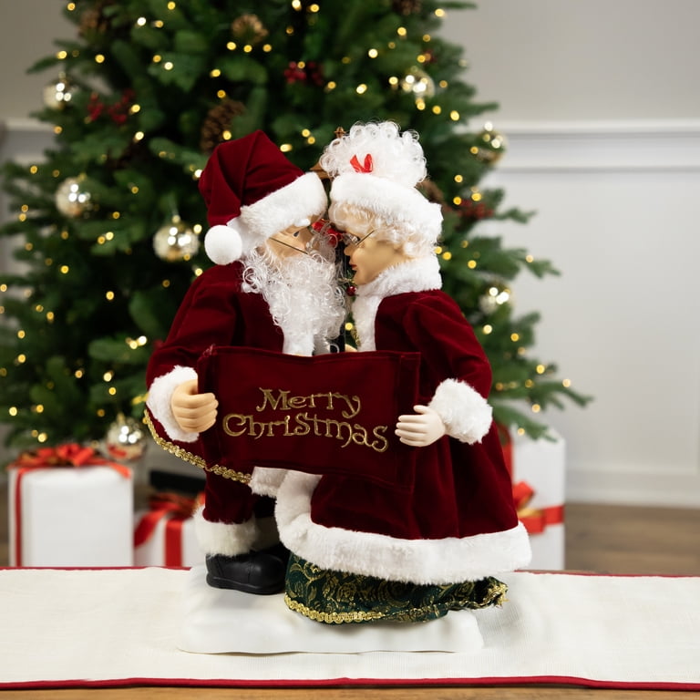 Northlight Animated Musical Mr. and Mrs. Claus with Lighted
