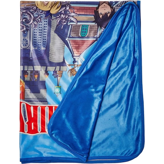 Animation -57825 Fairy Tail Group & Building Sublimation Throw Blanket