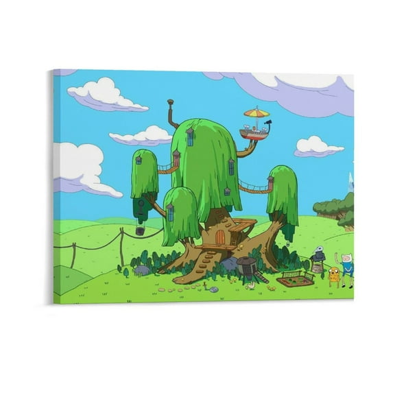 Animation Adventure Time Decorative Painting Canvas Wall Poster Art Picture Painting Gift Living Room Posters Bedroom Painting Decor