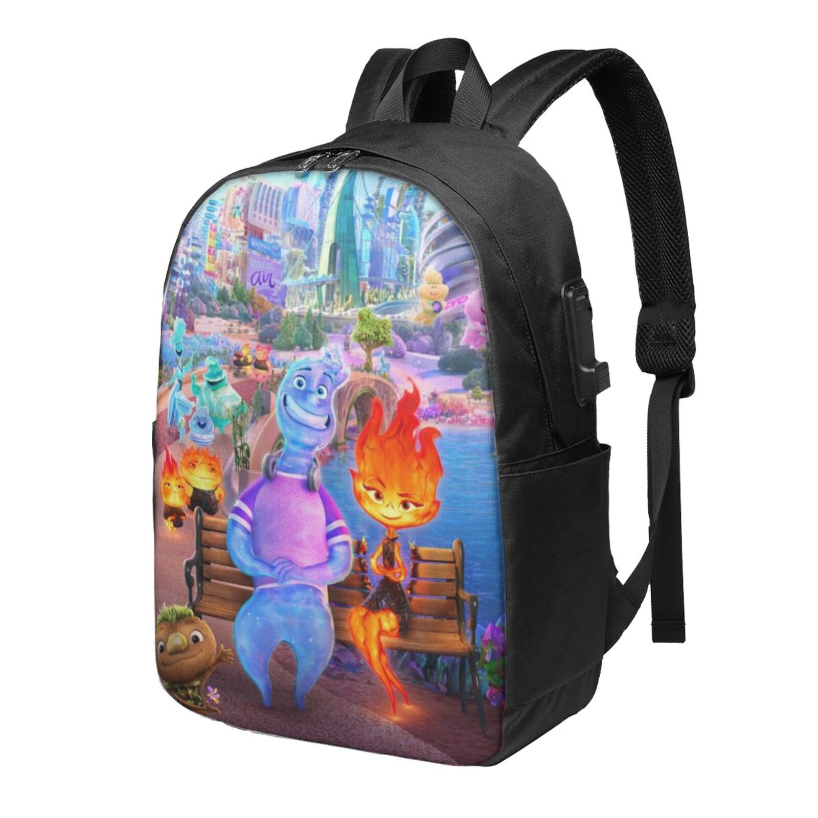Animation Elemental Laptop Backpack Daypack School Student Bookbag ...