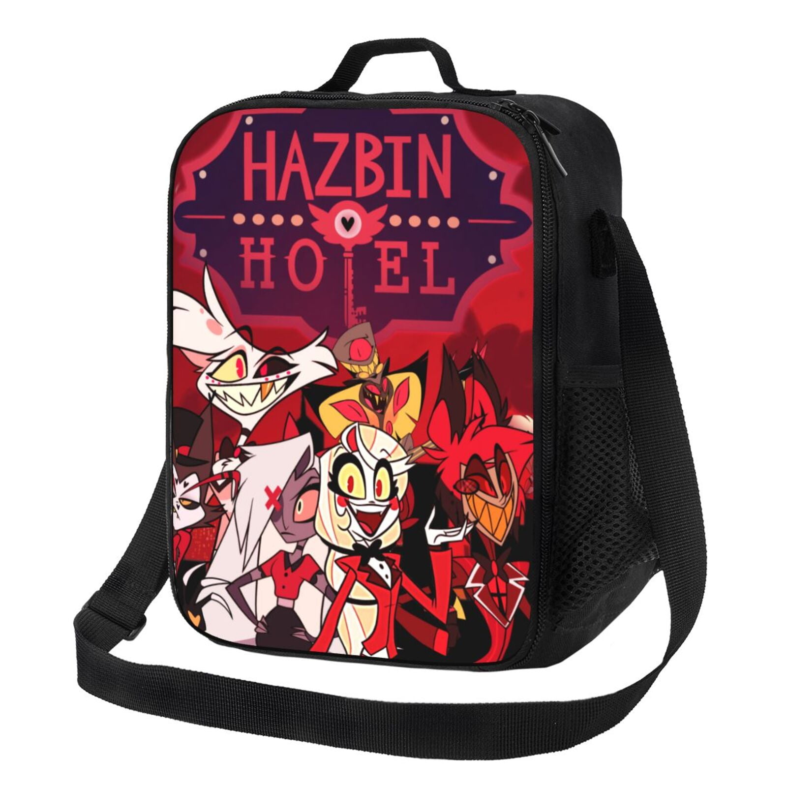 Animation Hazbin Hotel Insulated Lunch Bag Portable Meal Bag Thermal