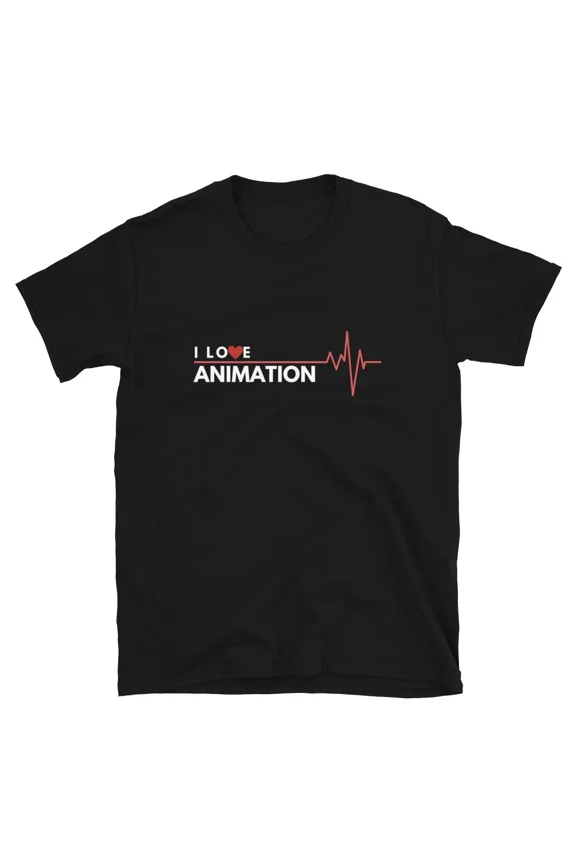 Animation I Love Hobby Gift Heartbeat Classic Fit T-Shirt