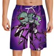 thumbnail image 1 of Animation Invader Zim Short Sweatpants Summer Daily Cozy Lounge Shorts 3D Printed Beach Shorts Sweatpants With Drawstring And Pockets, 1 of 7