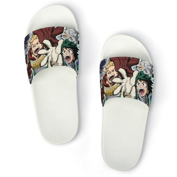 Animation My Hero Academia Unisex Slippers Summer Beach Slippers Casual Non Slip Comfortable Slide Sandals Home Slippers For Men Women