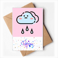 thumbnail image 1 of Animation Rain Overcast Welcome Back Greeting Cards Envelopes Blank, 1 of 4