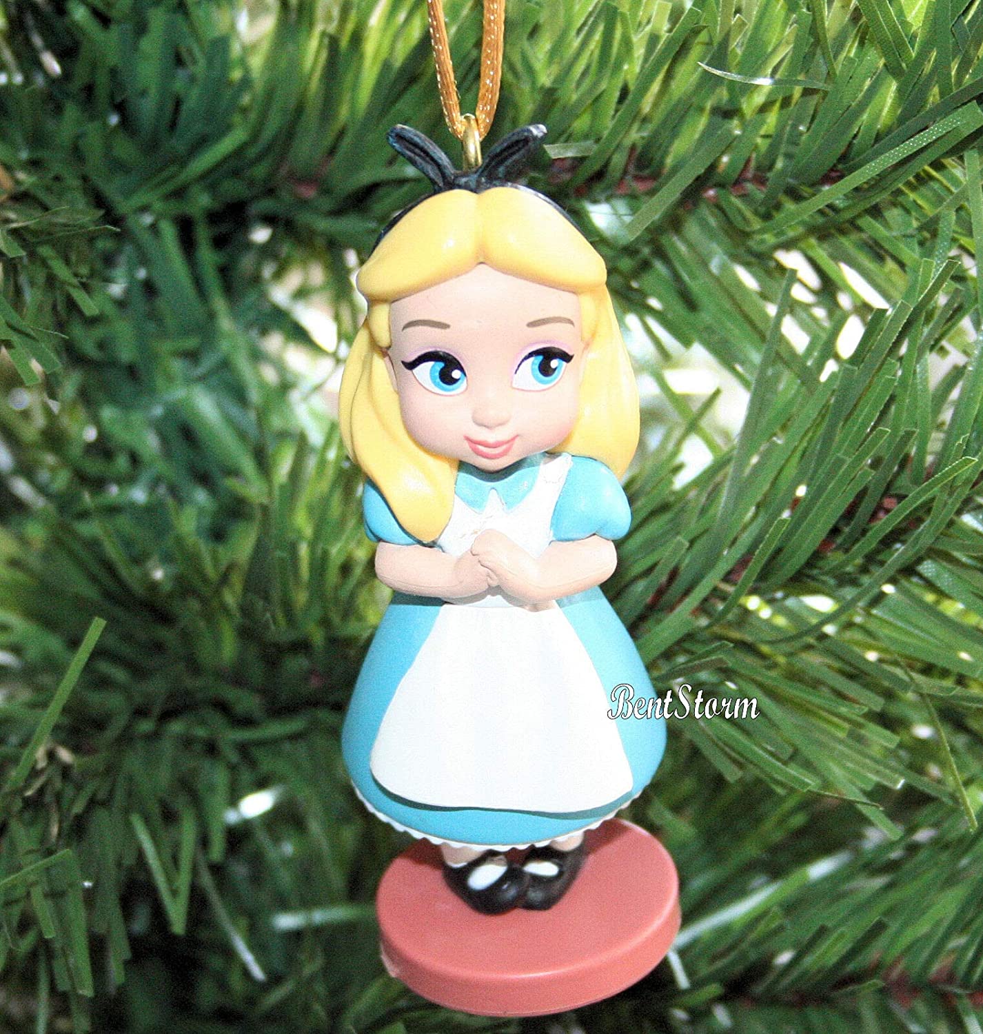 Animator Alice in Wonderland Toddler Christmas Ornament Holiday PVC Custom Disney Figure Figurine