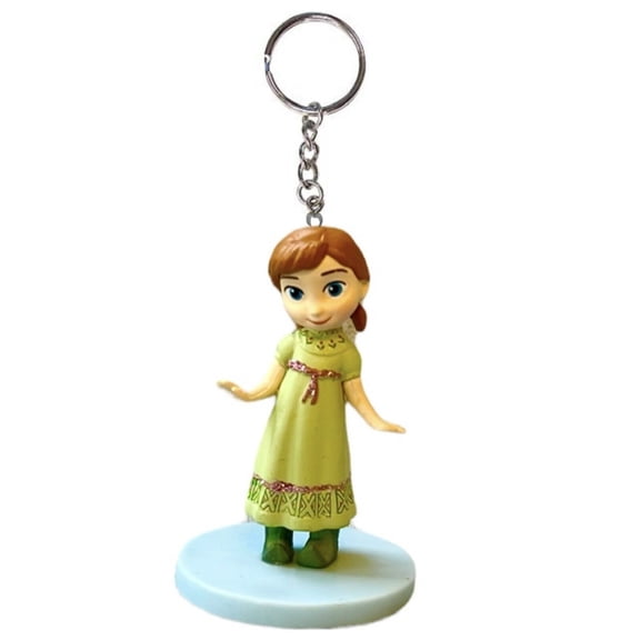 Animator Toddler Princess ANNA PVC Key Ring Keychain Frozen Figure Baby Charm