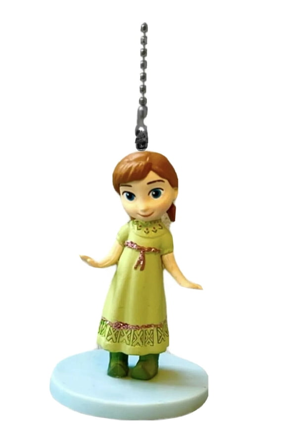 Animator Toddler Princess Anna Pvc Fan Lamp Light Pull Chain Frozen Figures Baby New