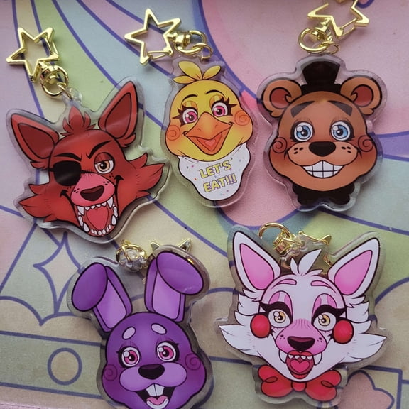 Animatronic Horror Game 2 Reversible Keychain - Animatronic Horror Game, random 1 pack