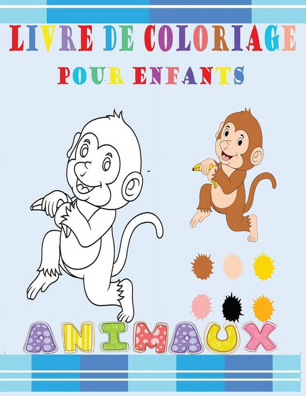 1 Coloriage singe, âge de coloriage enfant, âge de coloriage adulte,  produit numérique, téléchargement numérique, page de coloriage animal -   France