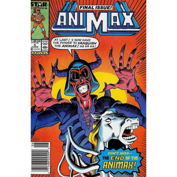 Animax #4 (Newsstand) VF ; Marvel Comic Book