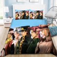 Anime 3 Piece Bed Set Full Size Cool Duvet Cover Soft and Comfortable