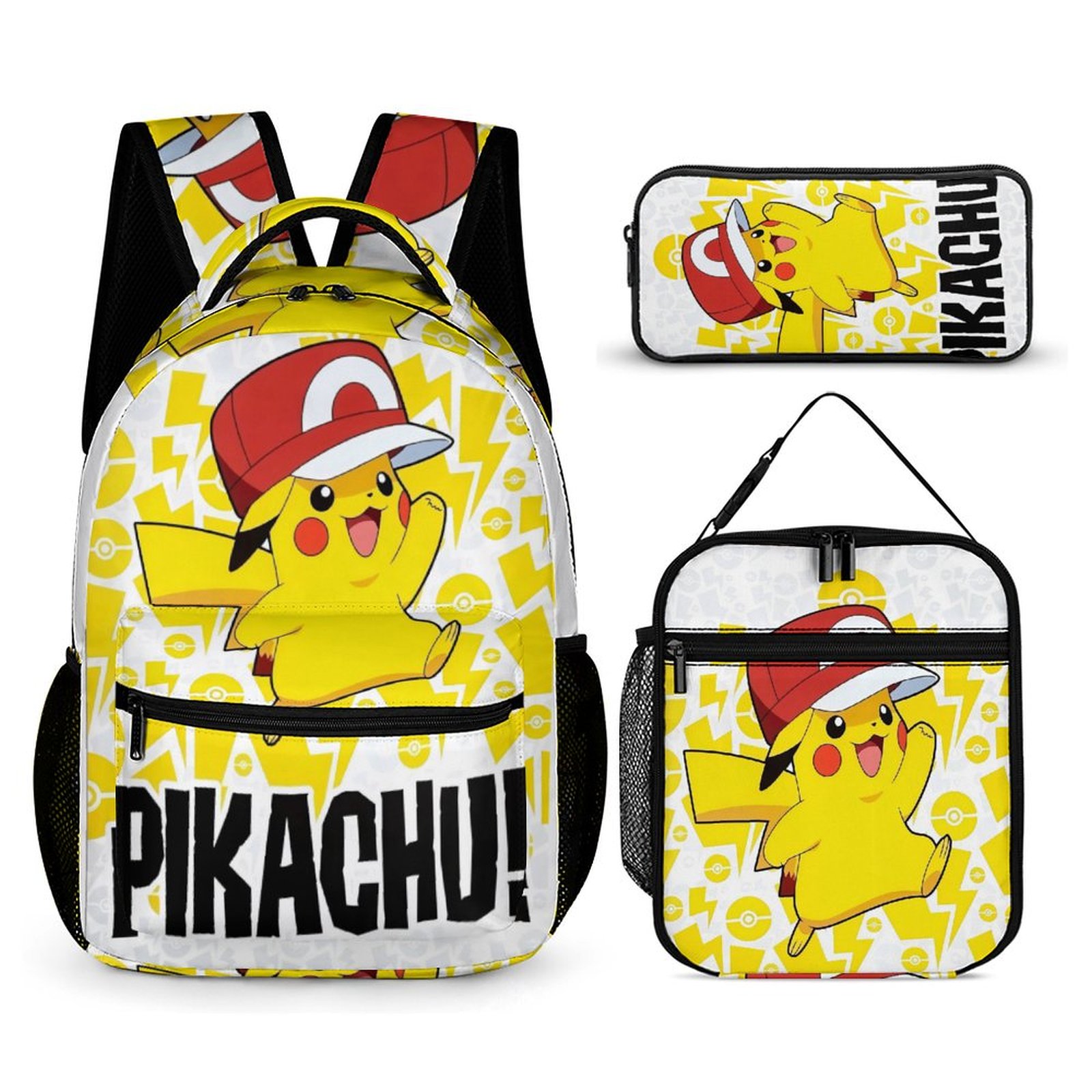 Anime 3-piece backpack set including lunch box lunch bag and backpack ...