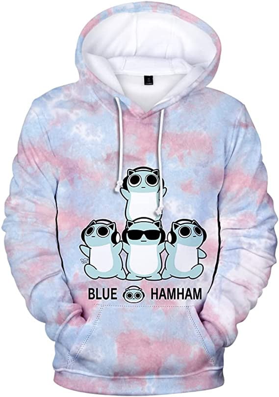 BLUE HAMHAM   Tie-Dye Hoodie