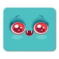 thumbnail image 1 of Anime Alien Cute Face of Vampire Dracula for Halloween Kawaii with Red Eyes for Costume Bat Mousepad Mouse Pad Mouse Mat 9x10 inch, 1 of 3