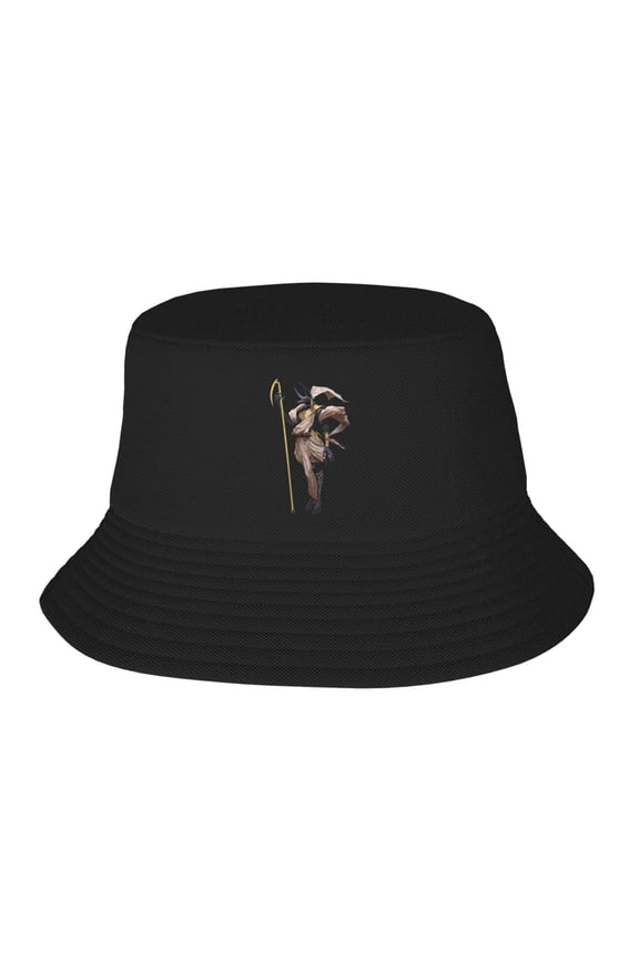 Anime Ancient Egyptian Anubis Bucket Hat For Womens And Mens Outdoor Beach Fisherman Hat Sun Hat
