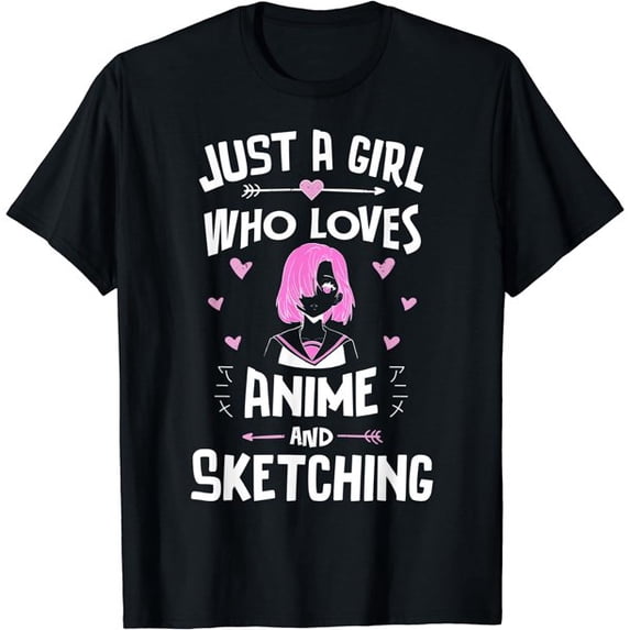 Anime And Sketching, Just A Boy Who Loves Anime T-Shirt