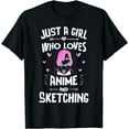 thumbnail image 1 of Anime And Sketching, Just A Girl Who Loves Anime T-Shirt, 1 of 3