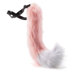 Anime Animal Furry Dog Fox Tail Costume Accessory,Halloween Plush Fursuit Therian Theme Dog Fox Wolf Tails Outfit
