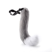 Anime Animal Furry Dog Fox Tail Costume Accessory,Halloween Plush Fursuit Therian Theme Dog Fox Wolf Tails Outfit