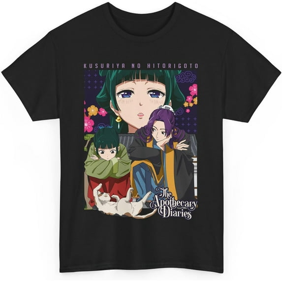 Anime Apothecary Diaries Maomao Cute Shy Anime Girl Waifu T-Shirt Jinshi Tee