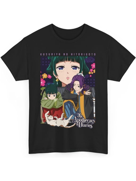Anime Apothecary Diaries Maomao Cute Shy Anime Girl Waifu T-Shirt Jinshi Tee