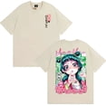 thumbnail image 1 of Anime The Apothecary Diaries Maomao Inspired Graphic Print Cotton T-Shirt - Unisex Oversized Crewneck Short Sleeve Harajuku Kawaii Retro Cartoon Style, 1 of 5