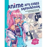 Anime Art Class Sketchbook Includes Drawing Tips and Over 100 Blank Manga Style Panels, Paperback
