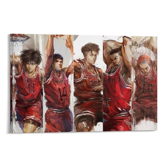 Anime Art Print SLAM DUNK Poster Decorative Painting Canvas Wall Art Living Room Posters Bedroom Painting 16x24inch(40x60cm)