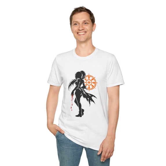Anime Assassin Female Dark Ritual Stillness Unisex Softstyle T-Shirt ...