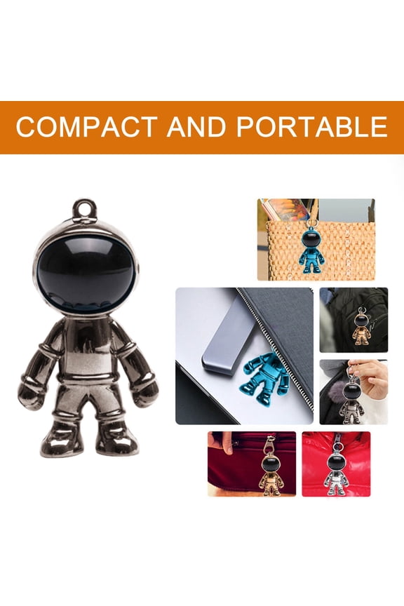 Anime Astronaut Keychain Silver Plated ABS Space Themed Charm Gift for Bags Purses Keys