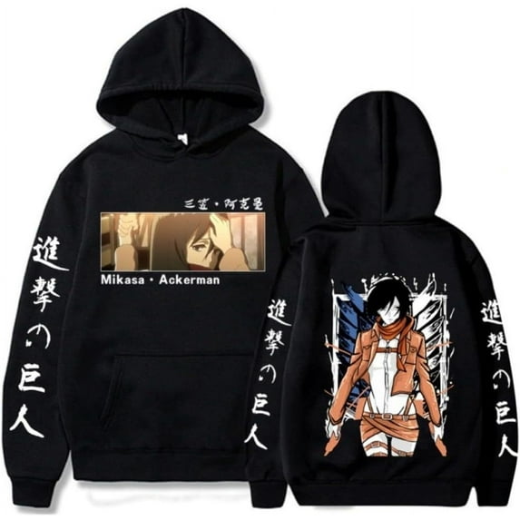 Anime Attack on Titan Mikasa·Ackerman Printed Sweatshirt Unisex Hoodie Sweater Cosplay Men Women Long Pullover