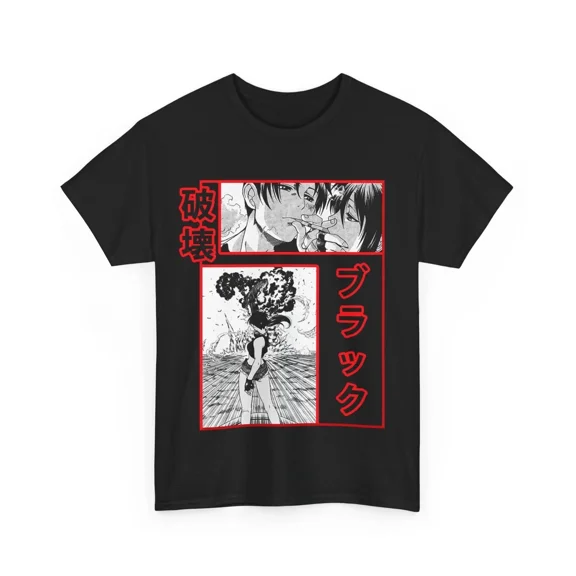 Anime BLACK LAGOON REVY AND ROKOROU LOVE Black T Shirt