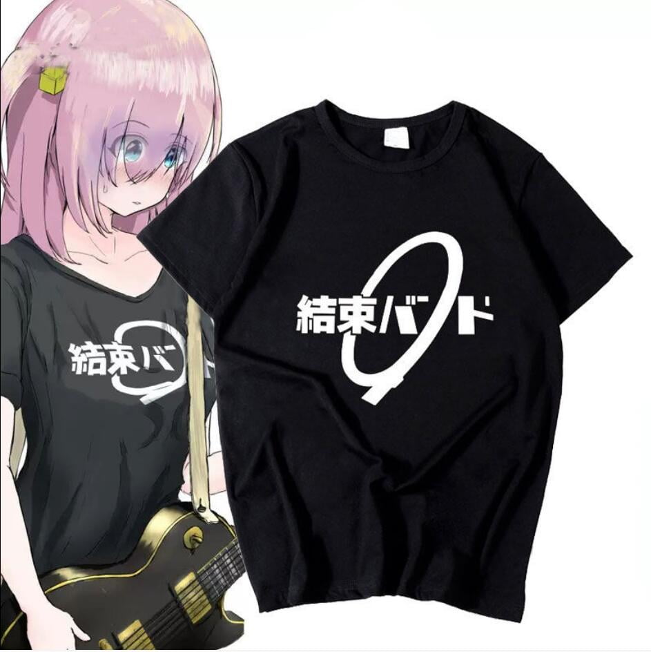 Anime BOCCHI THE ROCK! hitori bocchi T-shirt Summer women men Short Sleeve  Tees