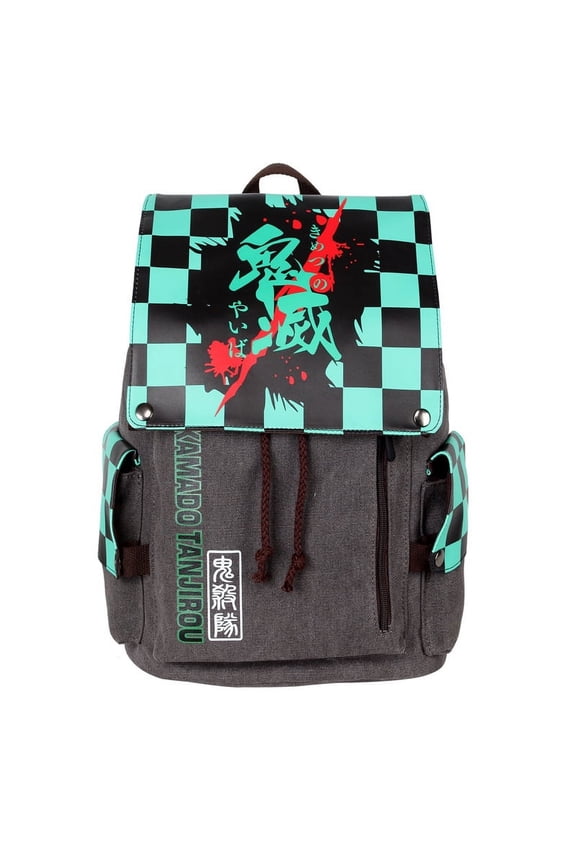 Anime Backpack for Teens Adults, Trendy Graphic Print Bookbag, Large Capacity Casual Travel Bag