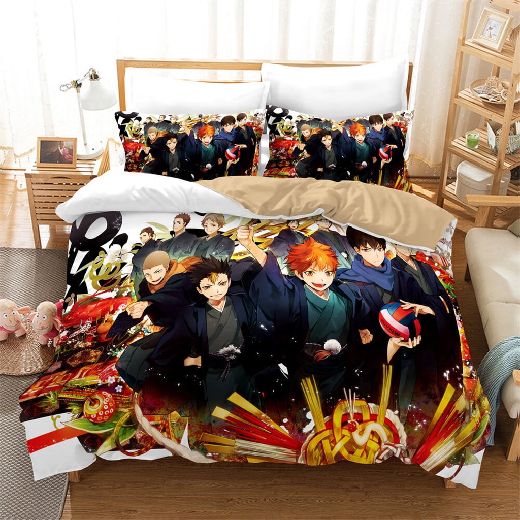 Anime BLEACH 3D Bedding Set 2/3PC Duvet Cover Pillowcase 4 Sizes 3A