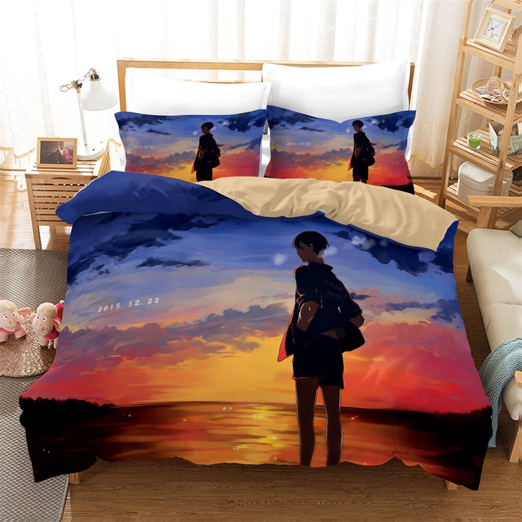 2/3 Pcs Youkoso Jitsuryoku Bedding Set 3D Print Japan Anime Duvet Cover  Single Queen King Bed Quilt Cover Pillowcase Decor