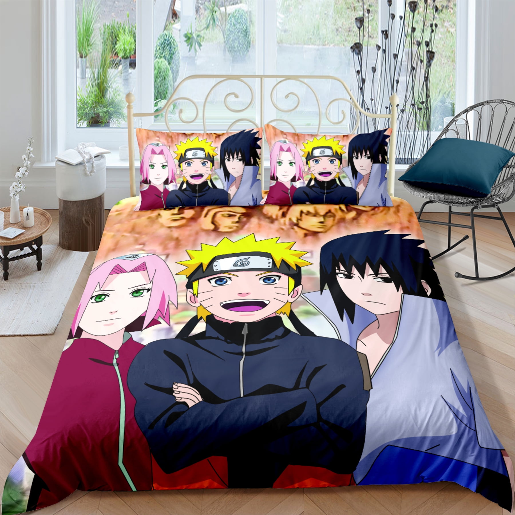 Anime Bedding Set Vibrant Comforter & Pillowcases Featuring & More ...