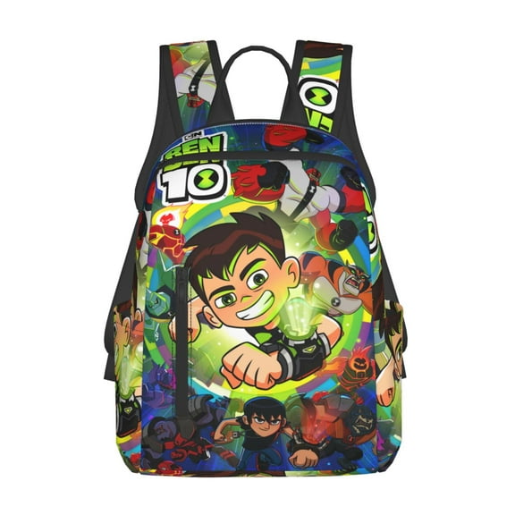Anime Ben 10 Backpacks Large Capacity Travel Backpack Book Bag Laptop Bag Lightweight School Daypack