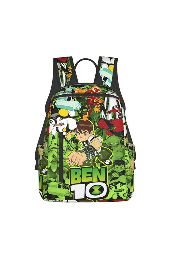 Anime Ben 10 Backpacks Large Capacity Travel Backpack Book Bag Laptop Bag Lightweight School Daypack