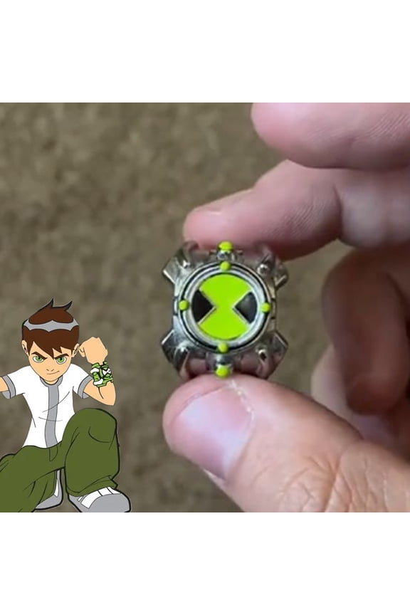 Anime Ben 10 Omnitrix Cosplay Ring Unisex Punk Goth Trendy Personality Finger Rings Jewelry Accessories
