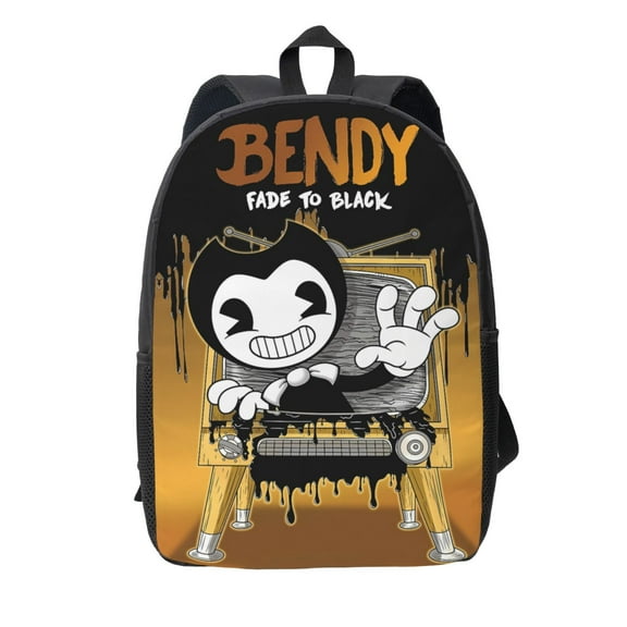 Anime Bendy And The Ink-Machin Backpack Unisex Bookbag Rucksack Printing Shoulder Bag Back To School Bag Travel Hiking Daypack