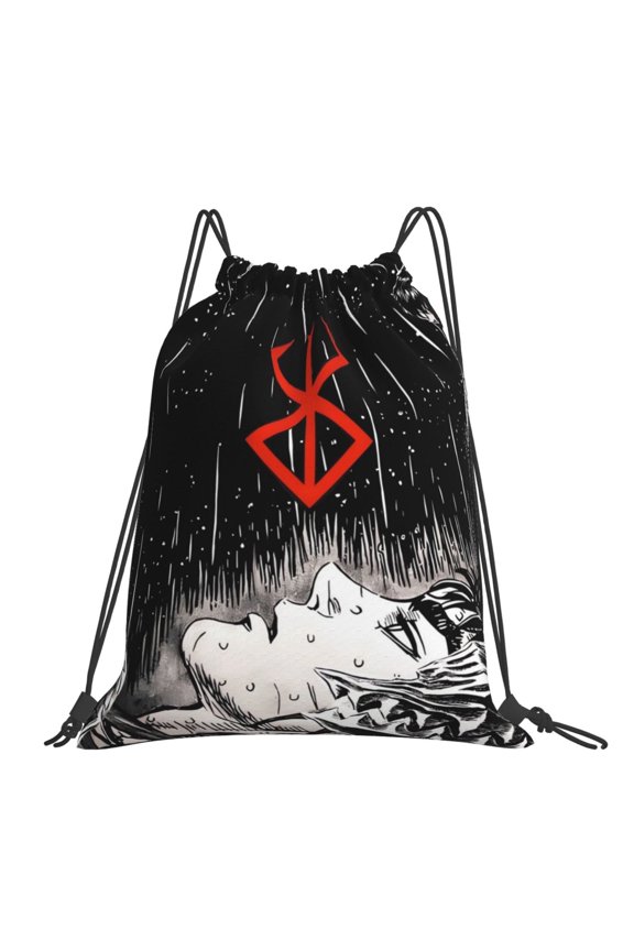 Anime Berserk Drawstring Backpack Sport Gym Bag For Yoga Swimming Gymsack Sport Strap Pack Bag