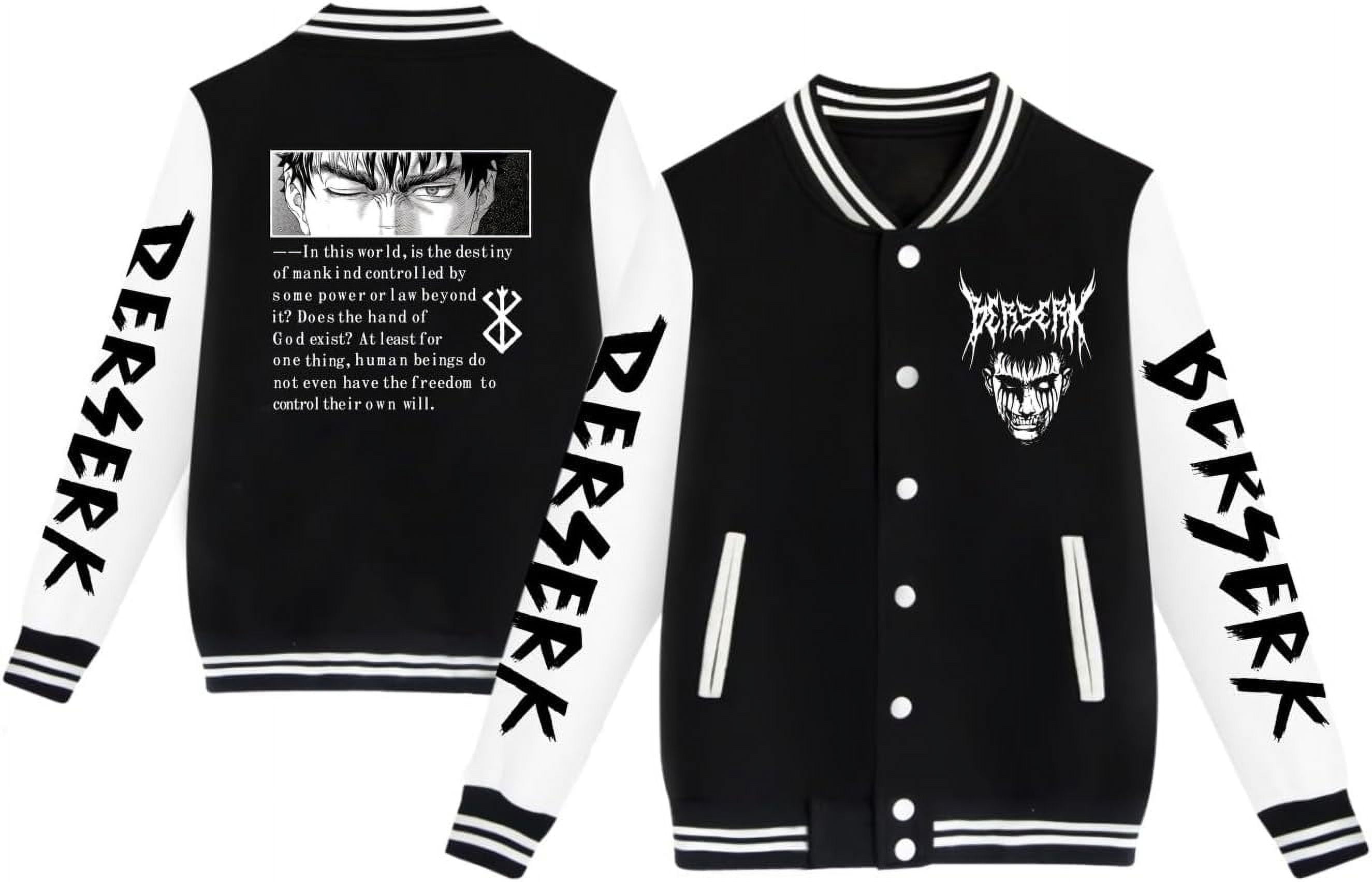 Anime Berserk Jacket Japanese Cosplay Cotton Jacket Pullover 